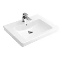 Villeroy & Boch Subway 2.0 praustuvas su perpildymo anga, 60x47 cm, CeramicPlus, Alpine White 7113F0R1