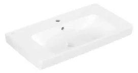 Villeroy & Boch Architectura - Praustuvas 80x45 cm, su perpildymo anga, maišytuvo skyle, Alpine White 4A878001