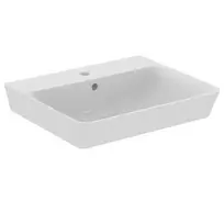 Ideal Standard Connect Air Cube praustuvas 55x46x16 cm, su 1 skyle maišytuvui, baltas E029901