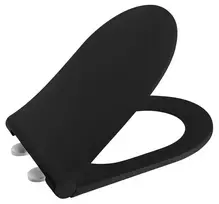 Sapho Avva Slim klozeto dangtis, SoftClose, matinės juodos spalvos 100787-110