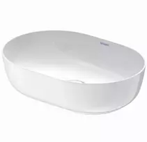 Duravit Luv praustuvas, pastatomas ant stalviršio, 500x350, be perpildymo angos, baltas, 0379500000
