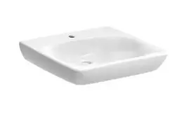 Geberit Selnova Comfort praustuvas 55x55 cm, pritaikytas neįgaliesiems, su skyle maišytuvui, be perpildymo angos, baltas 500.187.01.7
