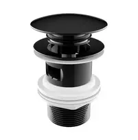 Jika Mio Style dugno vožtuvas Click-Clack, matinės juodos spalvos H3702F97161031