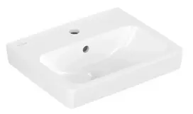 Villeroy & Boch Architectura praustuvas, 45x37 cm, su perpildymo dangčiu, su skyle maišytuvui, Alpine White 43874501
