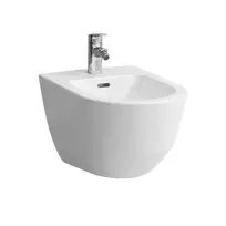 Laufen Pro - Sieninė bidė, 530x360 mm, 1 skylė maišytuvui, su LCC, balta H8309524003041