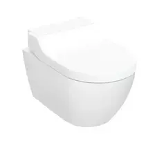 Geberit AquaClean - elektroninė bidė Tuma Comfort su keramika, montuojama ant sienos, TurboFlush, švelnaus uždarymo, KeraTect, balta 146.290.11.1