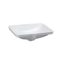 Laufen Pro A - Įmontuojamas praustuvas, 49x36 cm, be maišytuvo skylės, su LCC, baltas H8119614001091