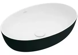 Villeroy & Boch Artis praustuvas, 61x41 cm, CeramicPlus, juodos spalvos, 419861BCT8