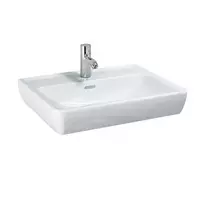 Laufen Pro – praustuvas 60x48 cm, 1 čiaupo anga, balta H8189520001041