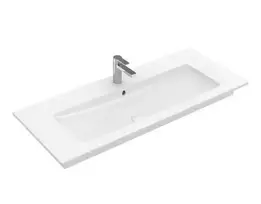 Villeroy & Boch Venticello - praustuvas 80x50 cm, su perpildymo funkcija, su skyle maišytuvui, CeramicPlus, Alpine White 41048LR1