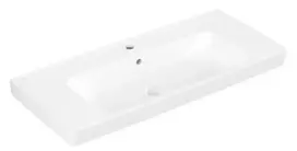 Villeroy & Boch Architectura - Praustuvas 100x45 cm, su perpildymo anga, maišytuvo skyle, Alpine White 4A87A501