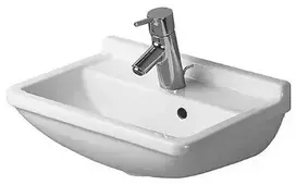 Duravit Starck 3 praustuvas, 45 x 32 cm, su 1 skyle maišytuvui, baltas 0750450000