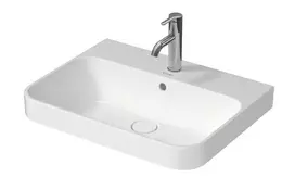 Duravit Happy D.2 Plus -  praustuvas, 60x46 cm, su 1 skyle maišytuvui, Alpių baltas 2360600000