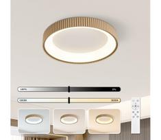 Brilagi - reguliuojamo ryškumo LED lubinis šviestuvas FALCON MODERN LED/30W/230V 40 cm smėlio spalvos+su nuotoliniu pulteliu