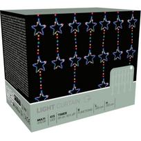 Kalėdų Eglutės Lemputės šviesos Užuolaida 200x200 Cm 415led Stars Multikolor