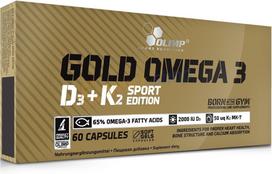 Kuldne Omega 3 D3 + K2 spordiväljaanne - 60 kapslit