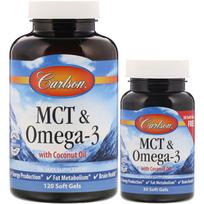 MCT ja Omega-3 - 120 + 30 pehmet kapslit