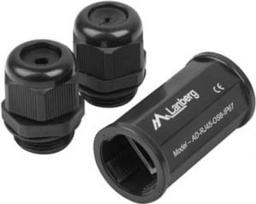 Lanberg Adapter Network Connector RJ45 - RJ45 Cat.6 shielded waterproof IP67
