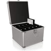Icy Box Walizka aluminiowa na 10 dysków 2.5" lub 3.5" srebrna (IB-AC628) | IB-AC628 | 4250078160557