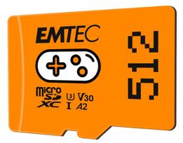 Emtec MicroSDXC 512GB UHSI U3 V30 A2 Gaming Orange | T-MLX60663 | 3126170175991