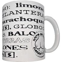DIABLO PICANTE DIABLO PICANTE - WHITE MUG WITH BOOB SYNONYMS 370 ML