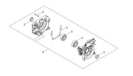 Rinkinys karterio su cilindru PB-7910T, EB790RT, Echo