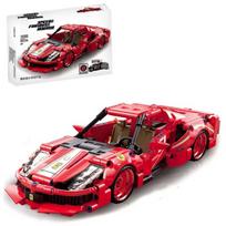 Surenkamas modelis Kbox Ferrari Enzo 10238, 527 det., pull-back, raudonas