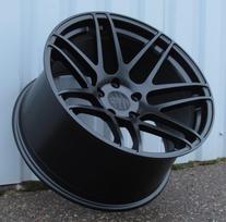 Ratlankis HAXER HX020 R19x10 5x120 ET 15 CB 74.1 (Black Half Matt) (690 kg)