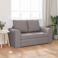 Grindų Sofa-Lova 2-in-1 Taupe 148x71x83 cm Audinys