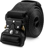 Vyriški diržai, taktinis greitai atsegamas nailoninis diržas, unisex karinio stiliaus, Black