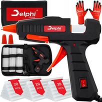 Karštų klijų pistoletas 100 W + 60 klijų lazdelių Delphi TOOLS