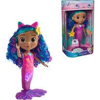 Gabby's Dollhouse: Der Film - Sing & Shine Meerjungfrau Gabby, Spielfigur 30cm große Wasserspielpuppe mit Licht- & Soundeffekten