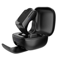 Patvarus-Bluetooth žiedo pelė Universalus su jutikliniu skydeliu ir slinkties ratuku 2.4G+ BT puslapių vartymas E-knygai PPT PC nešiojamiesiems kompiuteriams,Bluetooth juoda