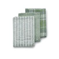 3 vnt. KELA Pasado rankšluosčių rinkinys - 100% medvilnė - 65 x 45 cm - Alyvuogių žalia
