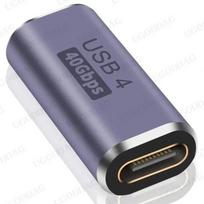 USB C Female to Female 40Gbps 3.2 OTG Coupler Adapter Extender 8K Video 100W Fast Charging for USB4 Cable Thunderbolt 4