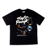 2025 Daft Punk Marškinėliai Vasariniai Vyriški Medvilniniai Viršūnės Marškinėliai Moteriški Kasdieniai Drabužiai Uniseksas Moteriška Mada Vientisos Spalvos Trumpomis Rankovėmis Gatvės Drabužiai S juoda
