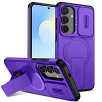 For Samsung Galaxy S25 FE 5G Case For Magsafe Magnetic Case for Galaxy S25FE Wireless Charging Shockproof Bracket Cover For Galaxy S25 FE
