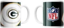 Green Bay Packers Nfl kavos puodelis su šešėlinio logotipo ir skydo dizainu, 330 ml