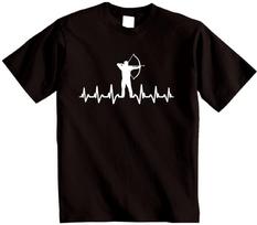 Šaudymo iš lanko marškinėliai Tai mano širdies dūžiuose Šaudymo iš lanko T-shirt Lankas ir strėlė Naujoviški marškinėliai M