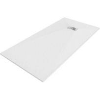 Stačiakampis dušo padėklas Mexen Hugo SMC, 180 x 80 cm, White+Inox