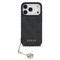 Telefono dėklas iPhone 17 Pro juodas su pakabuku Guess