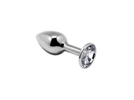 Analinis kaištis Alive Mini Metal Butt Plug S, baltos spalvos