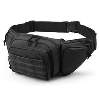 Taktinis juosmens krepšys, karinis „Fanny Pack“ krepšys ant pečių lauko krūtinės dėklas, paslėptas nešiojimo dėklas 43*8*16cm juoda