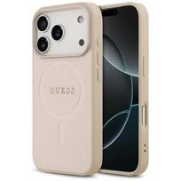 Telefono dėklas iPhone 17 Pro smėlio MagSafe Guess