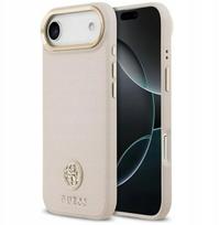 Dėklas iPhone Guess Grained Strass MagSafe rožinis – stilingas pasirinkimas