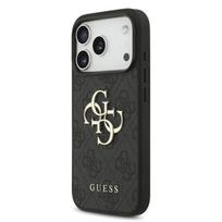Telefono dėklas iPhone 17 Pro juodas su dirželiu Guess
