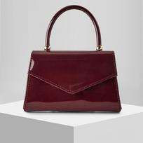 New glossy banquet bag evening bag dinner bag clutch bag chain bag dress bag wedding bag raudona
