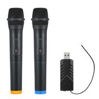 Rankinis belaidis mikrofonas su USB raktu imtuvu, apsaugantis nuo trukdžių, skaitmeninis belaidis mikrofonas 1 Drag 2 juoda