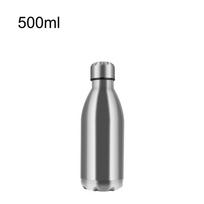 Vienienės sienelės vandens butelis Gėrimo indai Lauko kelionės Sportiniai gėrimų buteliai Vandens Kolos butelis 500ML 750ML 1000ML Nerūdijantis plienas 500ML