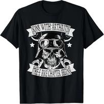 Sons With Arthritis The E-Bike Chapter Funny Biker Birthday T-Shirt S juoda